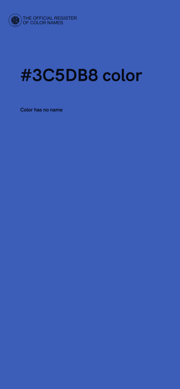 #3C5DB8 color image