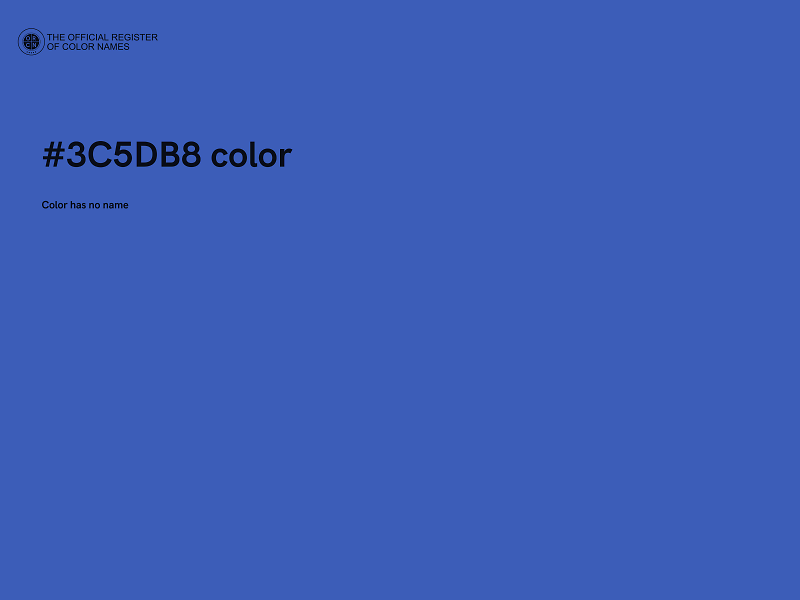 #3C5DB8 color image