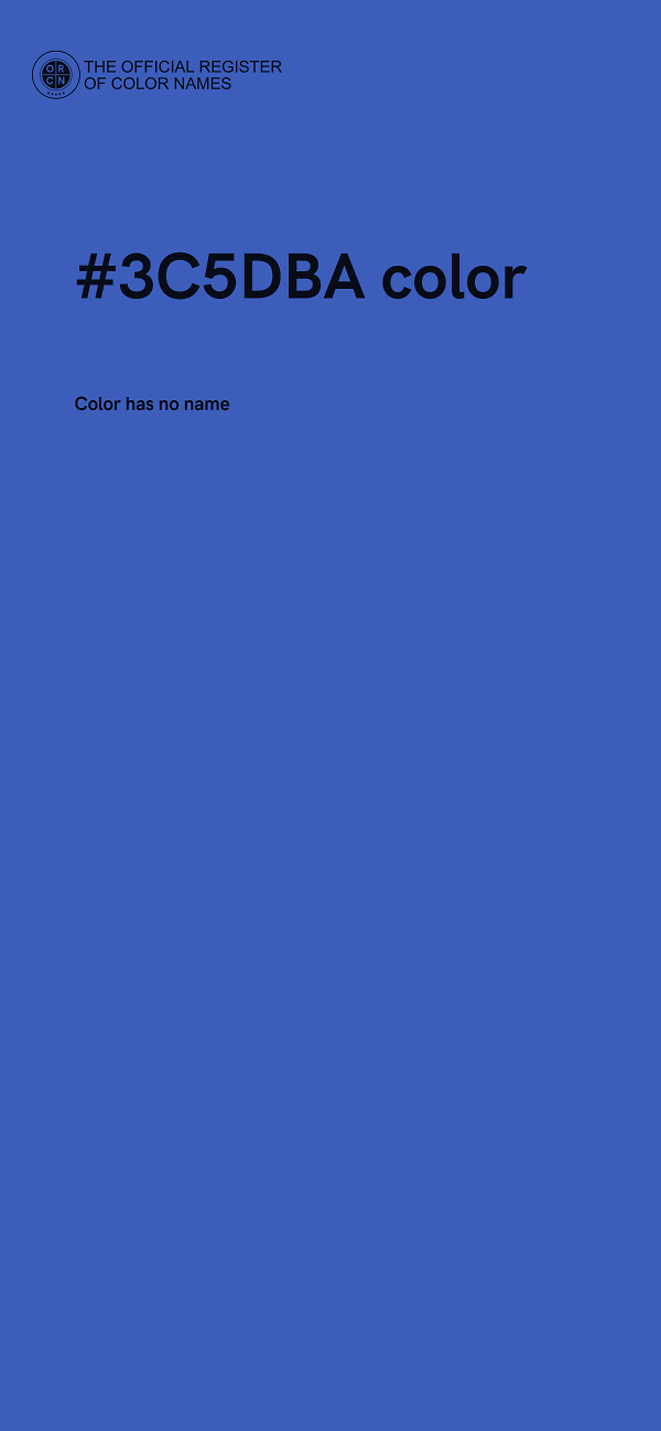 #3C5DBA color image