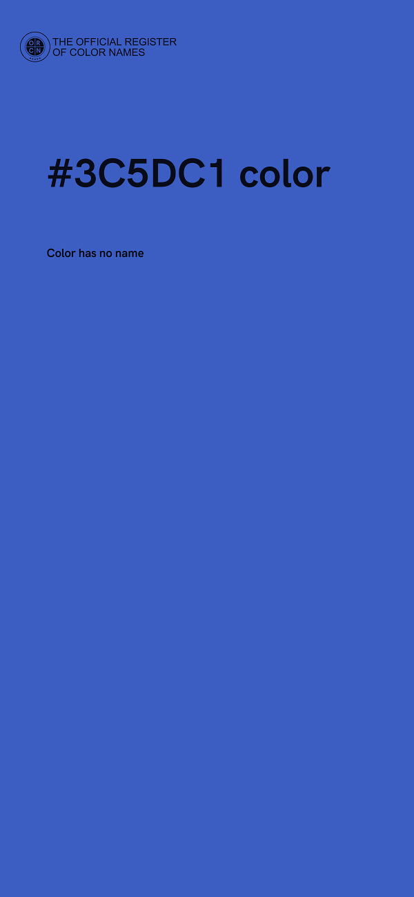#3C5DC1 color image