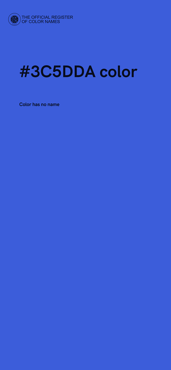 #3C5DDA color image