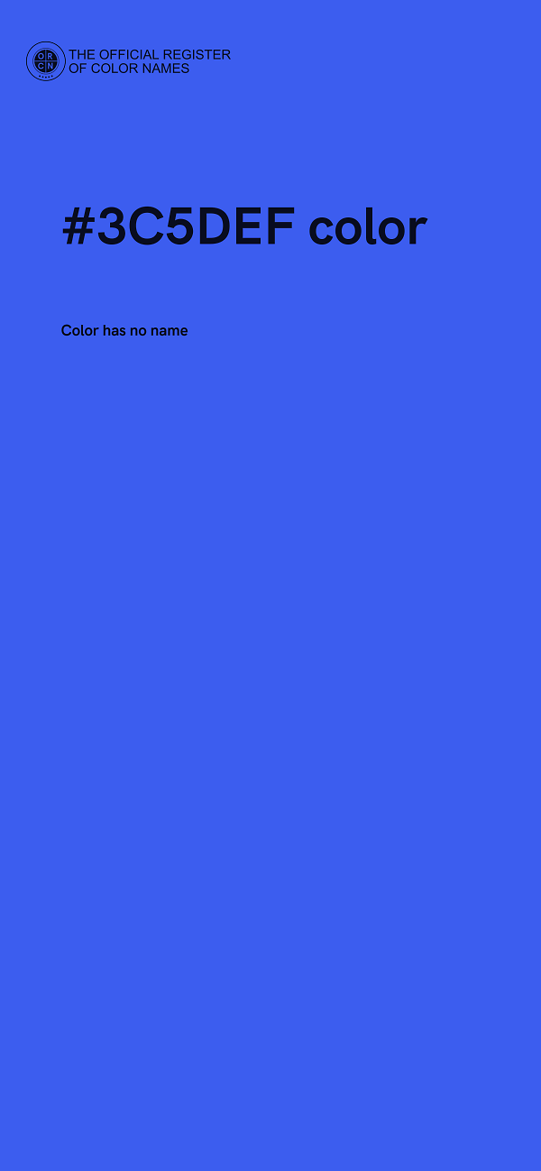 #3C5DEF color image