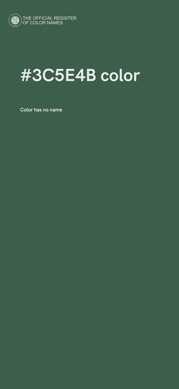#3C5E4B color image