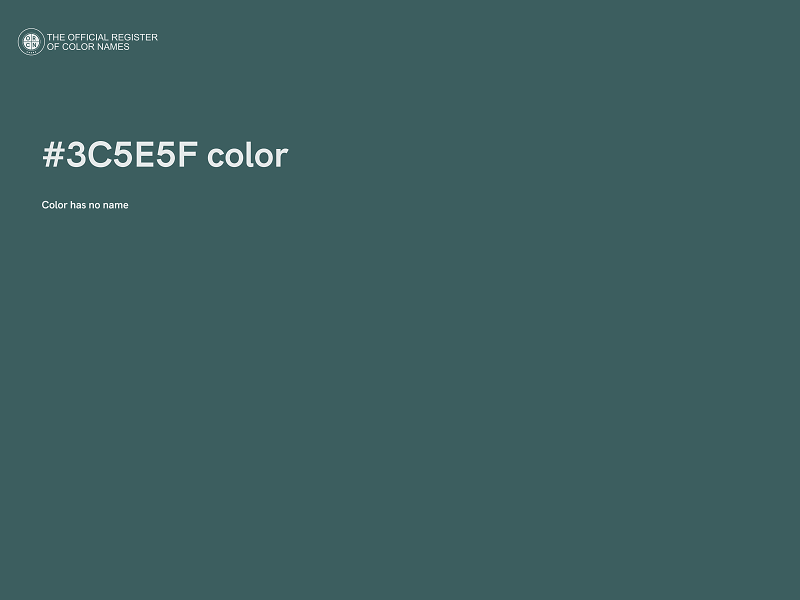 #3C5E5F color image
