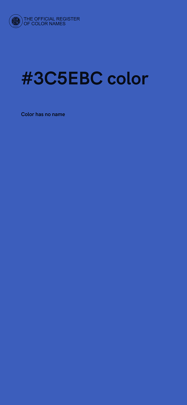 #3C5EBC color image