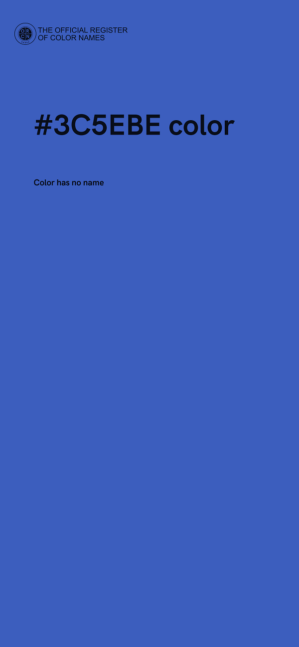 #3C5EBE color image