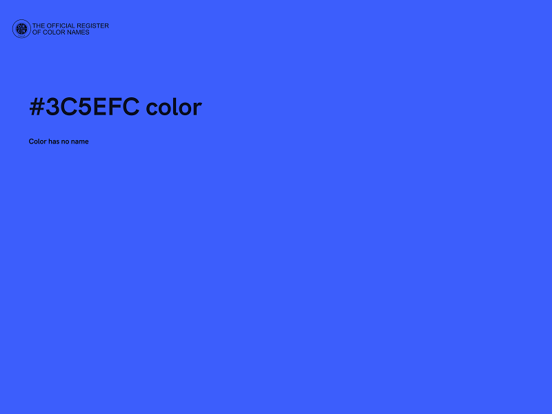 #3C5EFC color image