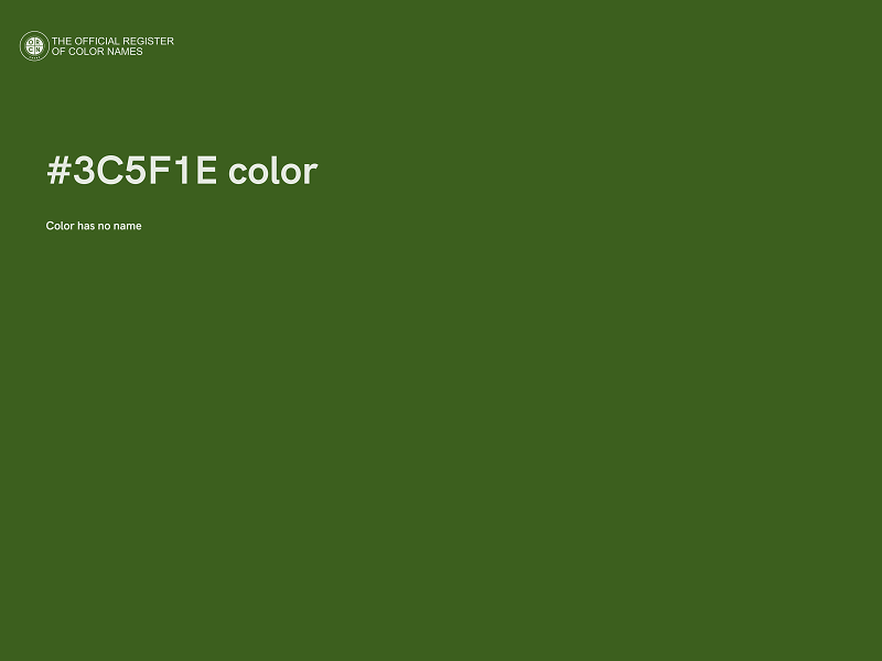 #3C5F1E color image