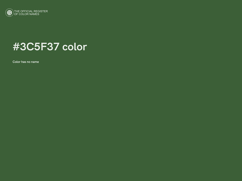 #3C5F37 color image