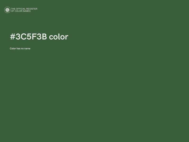 #3C5F3B color image