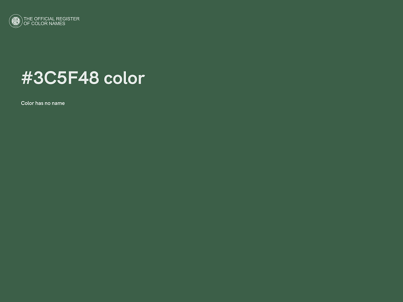 #3C5F48 color image