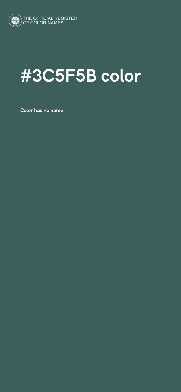 #3C5F5B color image