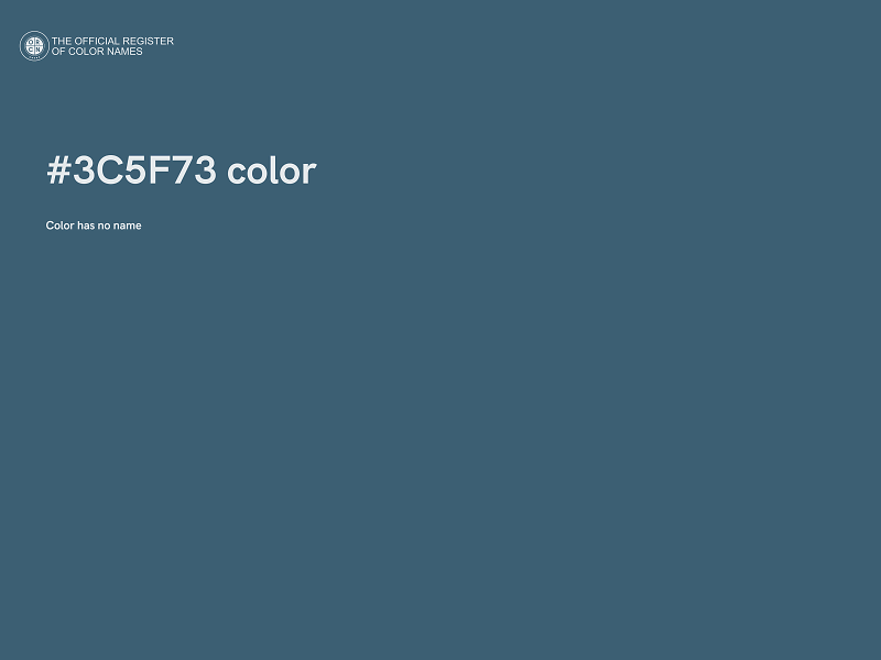 #3C5F73 color image