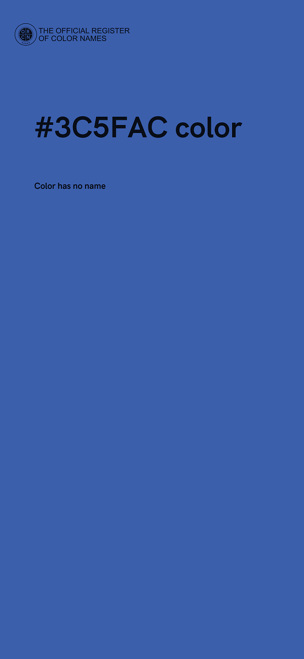 #3C5FAC color image