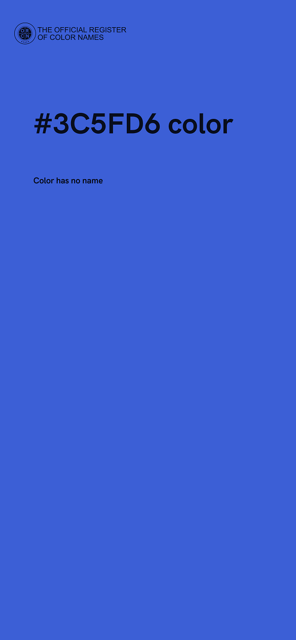 #3C5FD6 color image