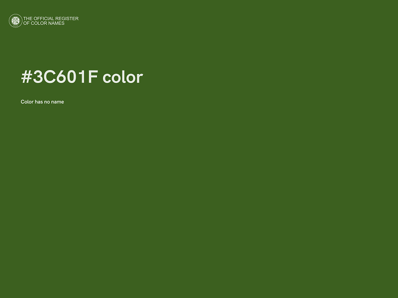 #3C601F color image