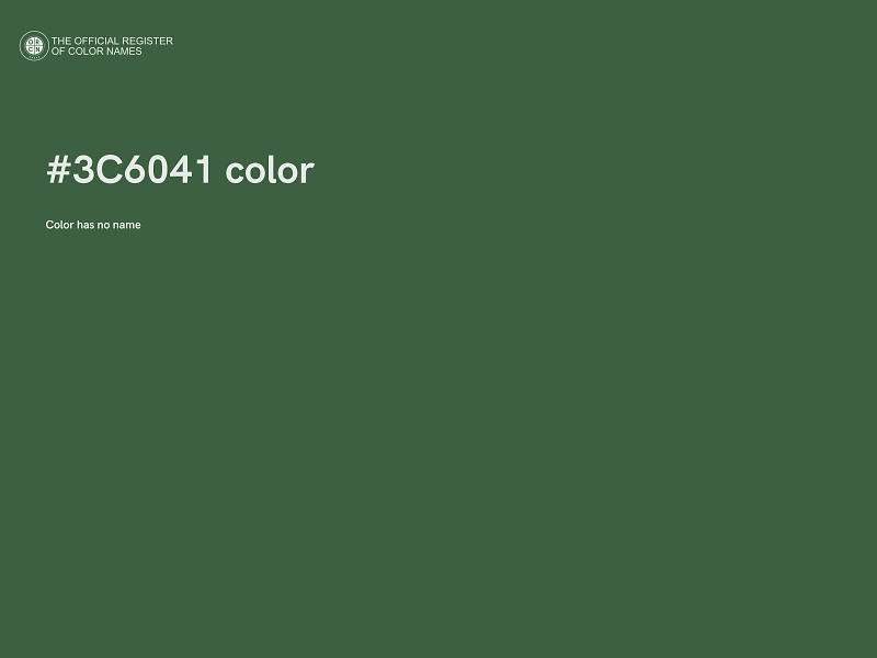 #3C6041 color image