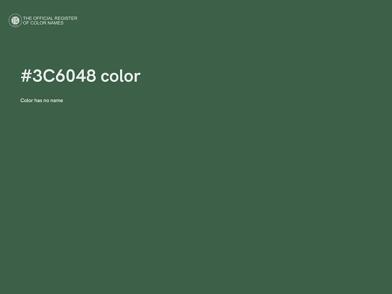 #3C6048 color image