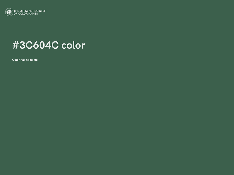 #3C604C color image