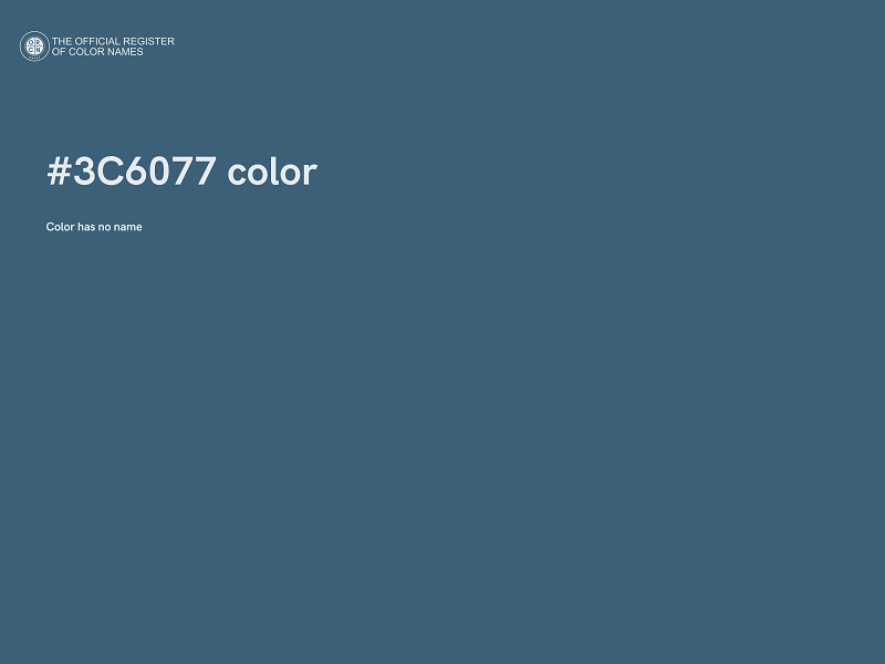 #3C6077 color image