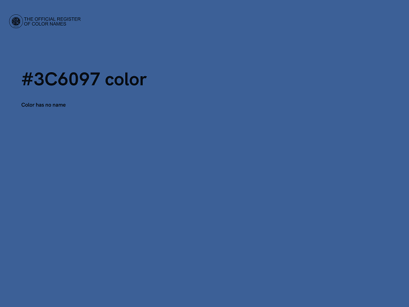 #3C6097 color image