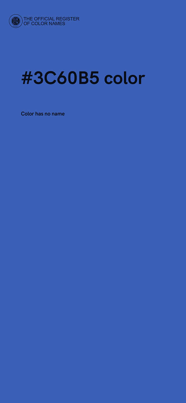 #3C60B5 color image