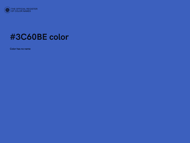 #3C60BE color image