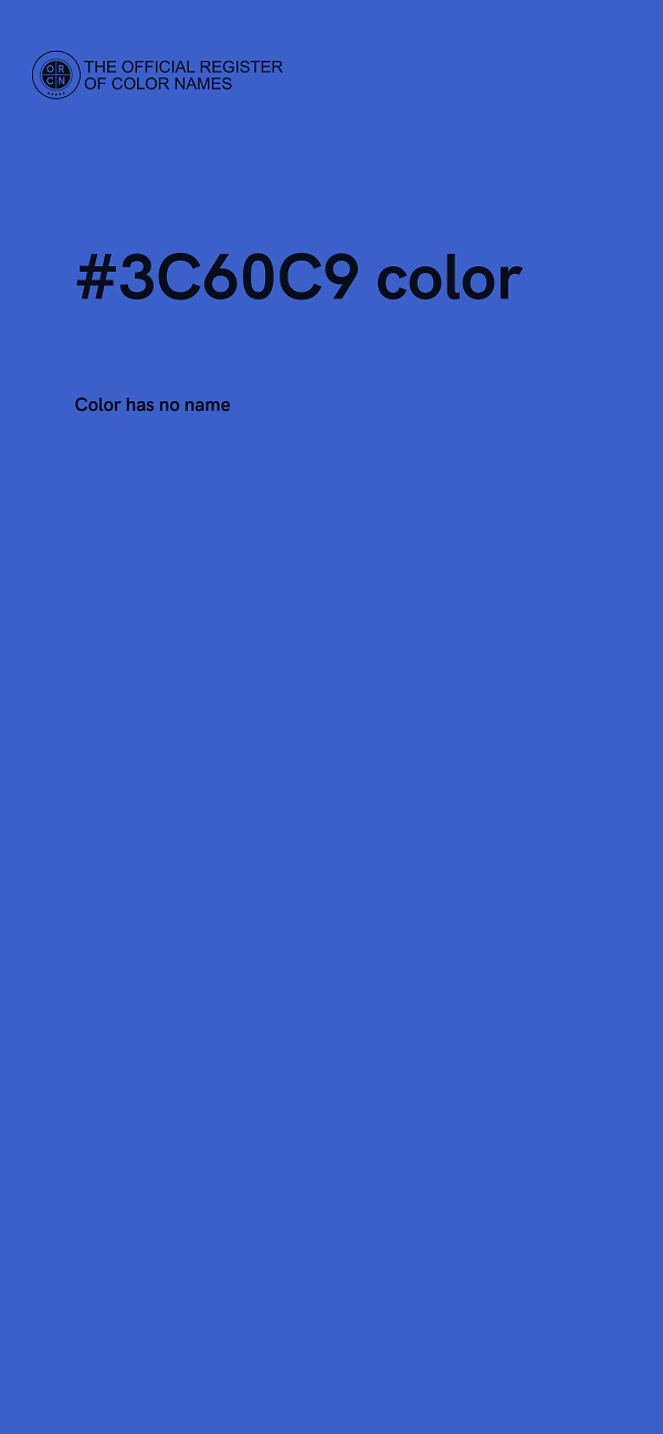 #3C60C9 color image