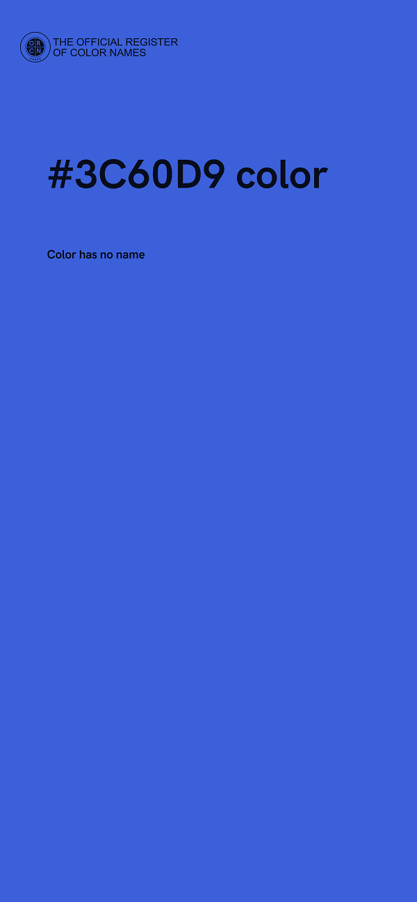 #3C60D9 color image