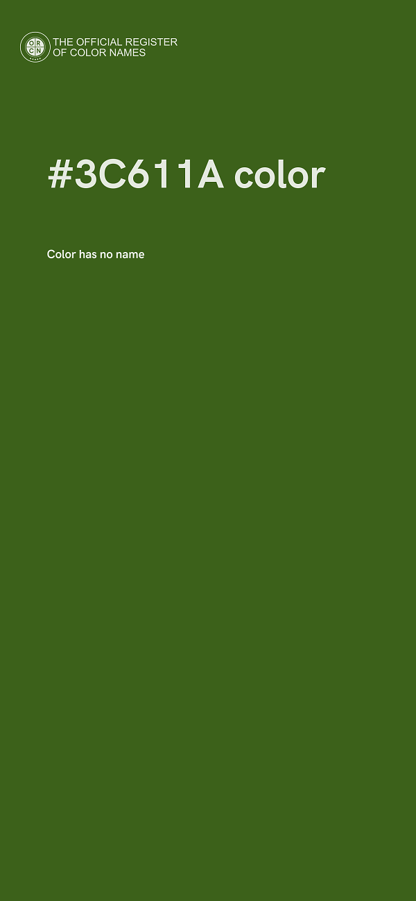 #3C611A color image