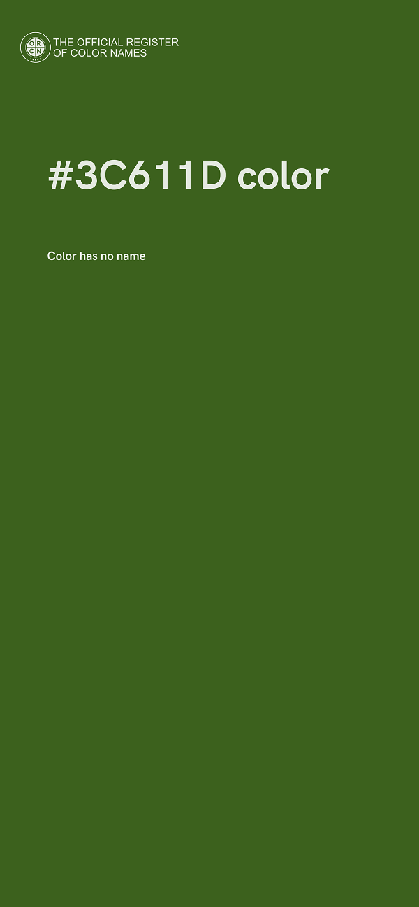 #3C611D color image