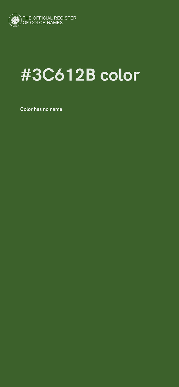 #3C612B color image