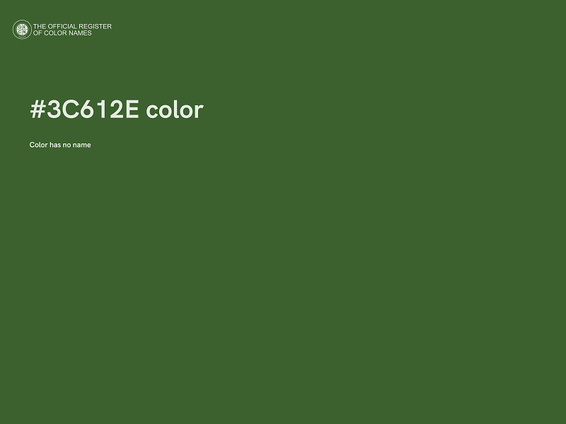 #3C612E color image