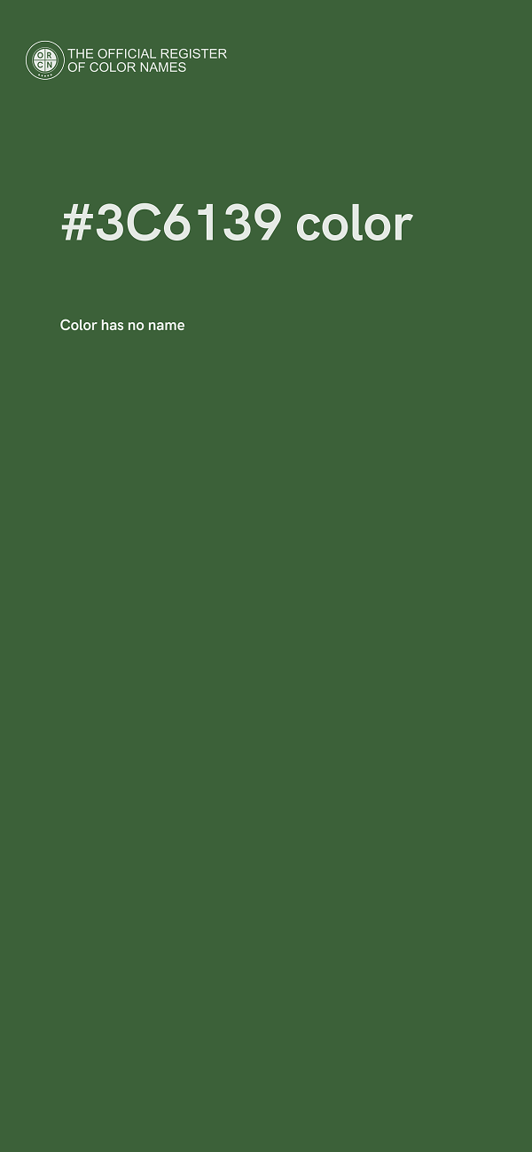 #3C6139 color image