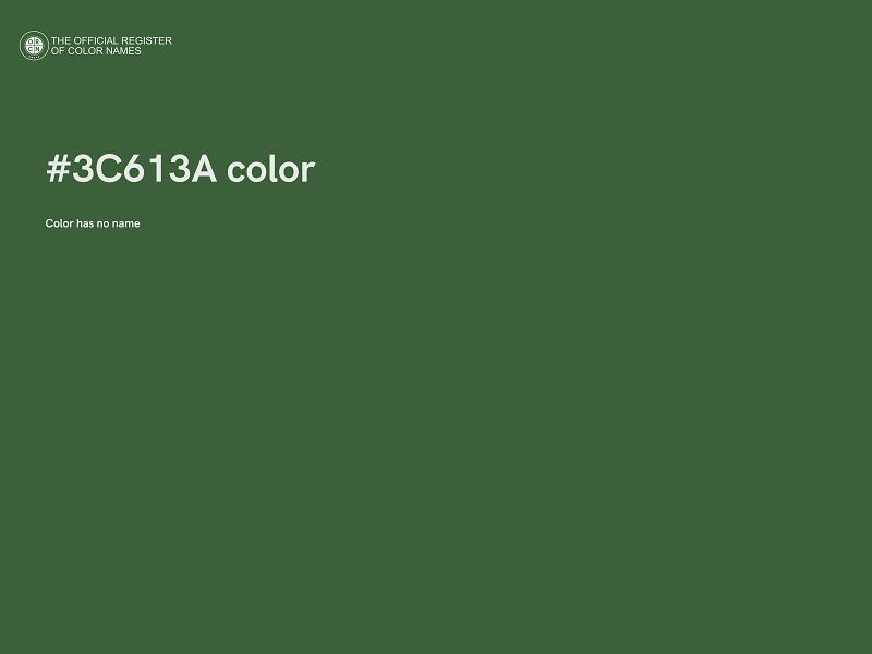 #3C613A color image