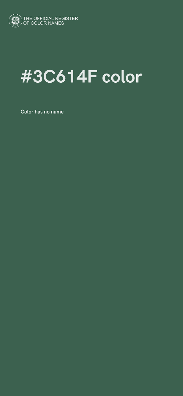 #3C614F color image