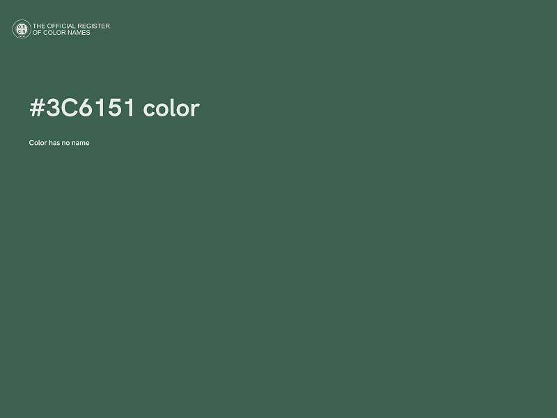 #3C6151 color image