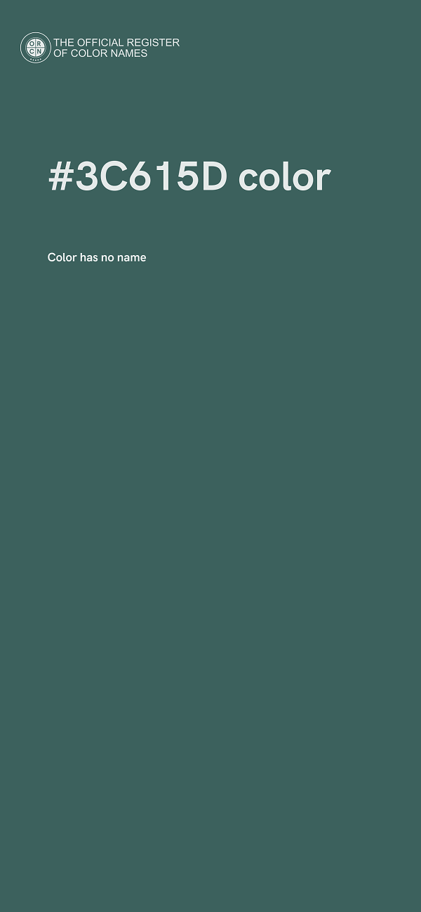 #3C615D color image