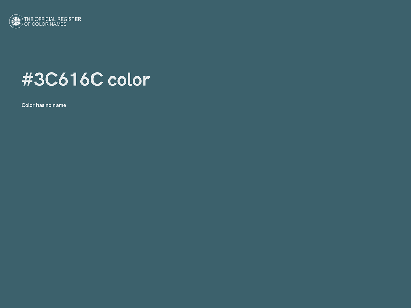 #3C616C color image