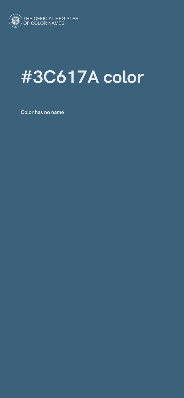 #3C617A color image