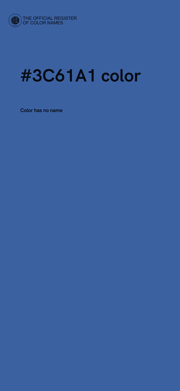 #3C61A1 color image