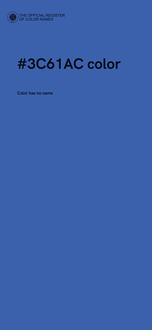 #3C61AC color image