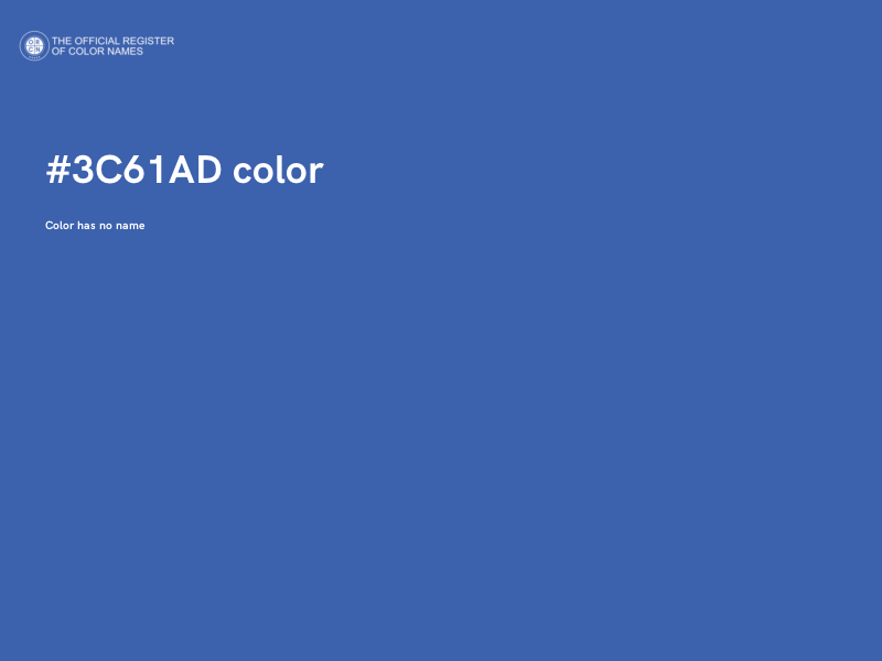 #3C61AD color image