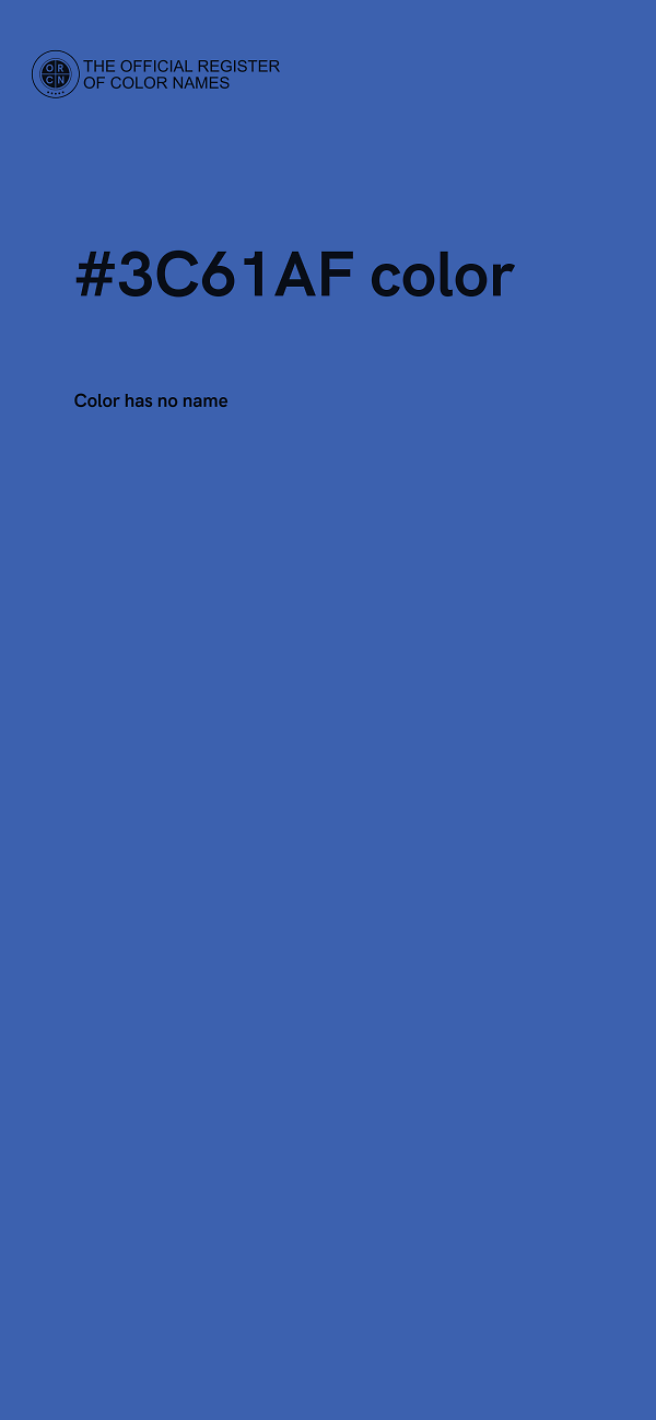 #3C61AF color image