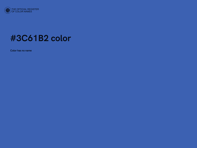 #3C61B2 color image