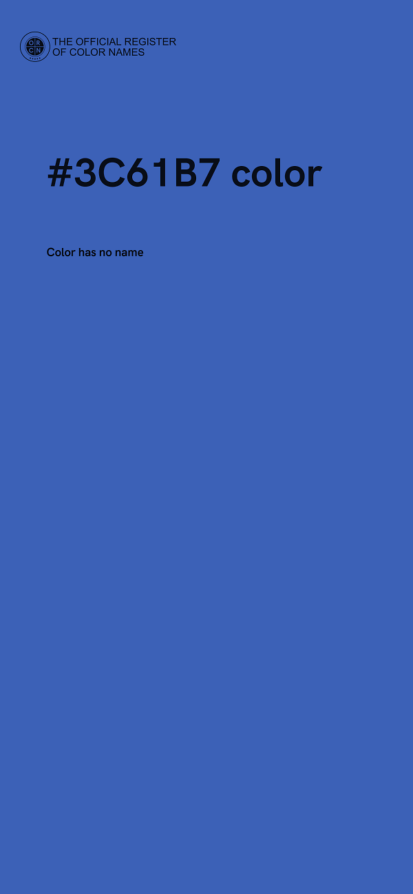 #3C61B7 color image