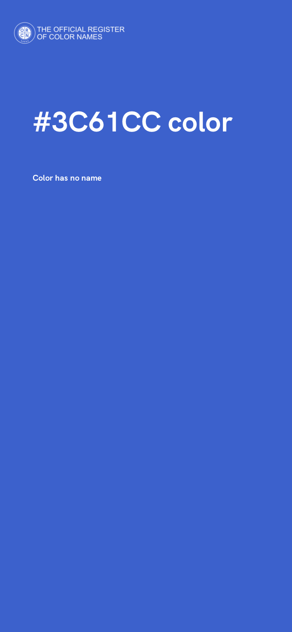 #3C61CC color image