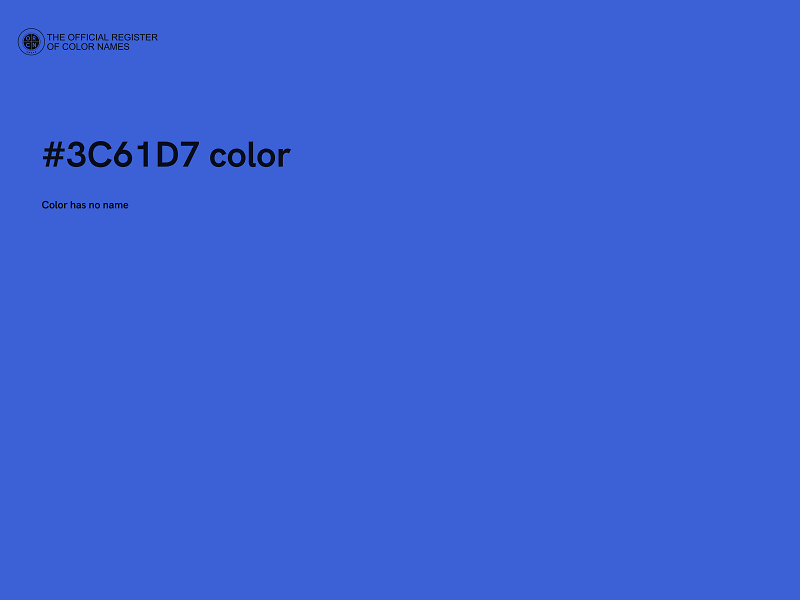 #3C61D7 color image