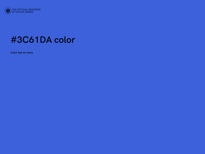 #3C61DA color image