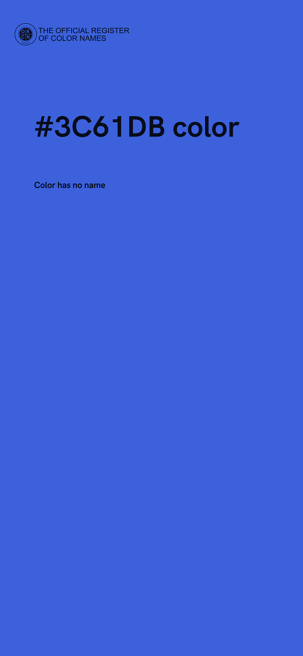 #3C61DB color image